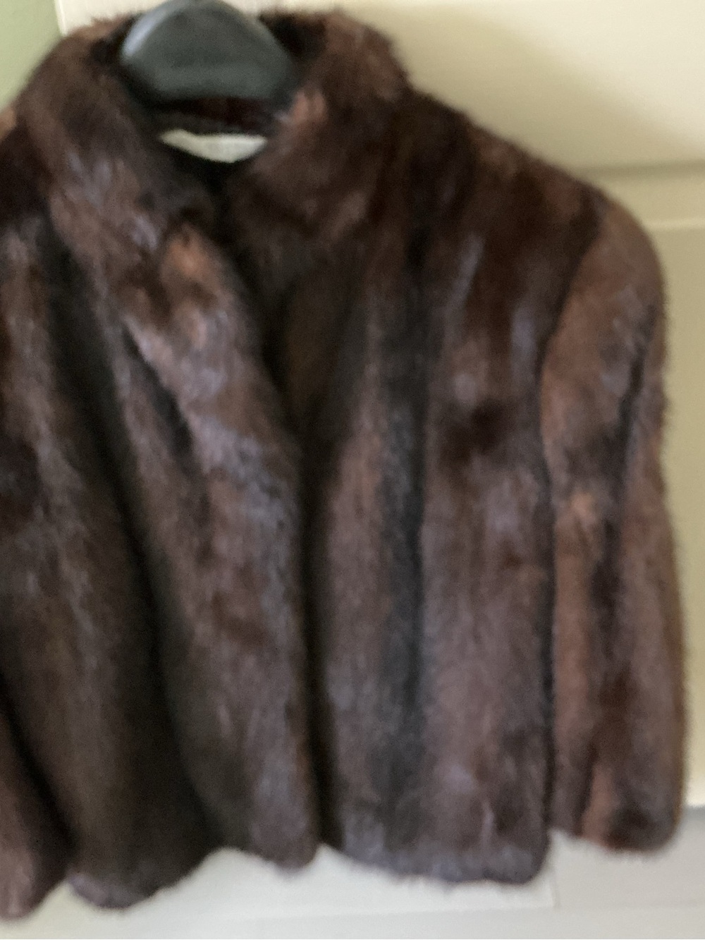 Women's Brown mink fur jacket